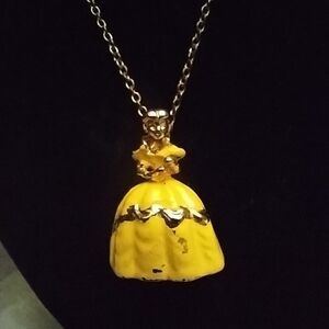 Rare Vintage Disney "Belle" Necklace 1990s